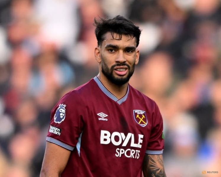 Paqueta 'suffering' following red card, says West Ham boss Nuno