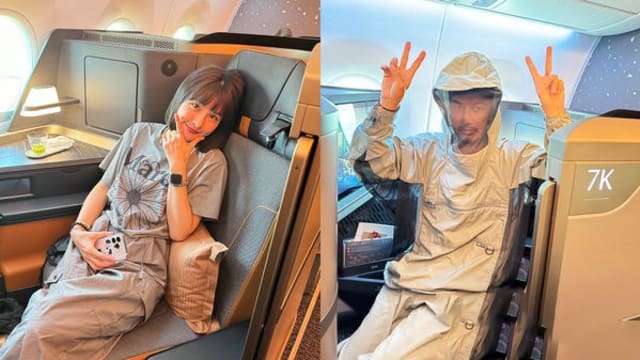 与峮峮一起来到新加坡　KID的“养蜂衣” 让他感到羞耻