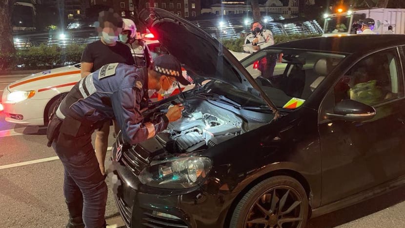 Illegal modifications, motorcycles on footpaths: LTA clamps down over the festive weekend