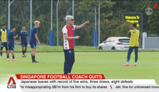 Lions coach Ogura leaves Singapore football with immediate effect, citing personal matters 