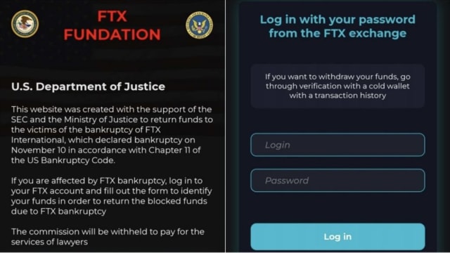网上出现加密货币相关假信息 谎称可助FTX投资者挽回损失 