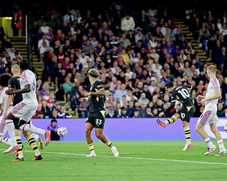 Doubles for Cherki, Haaland as Man City cruise to 4-1 win over Palace