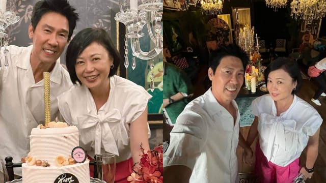 友人精心安排　陈之财、向云热闹庆祝结婚34周年