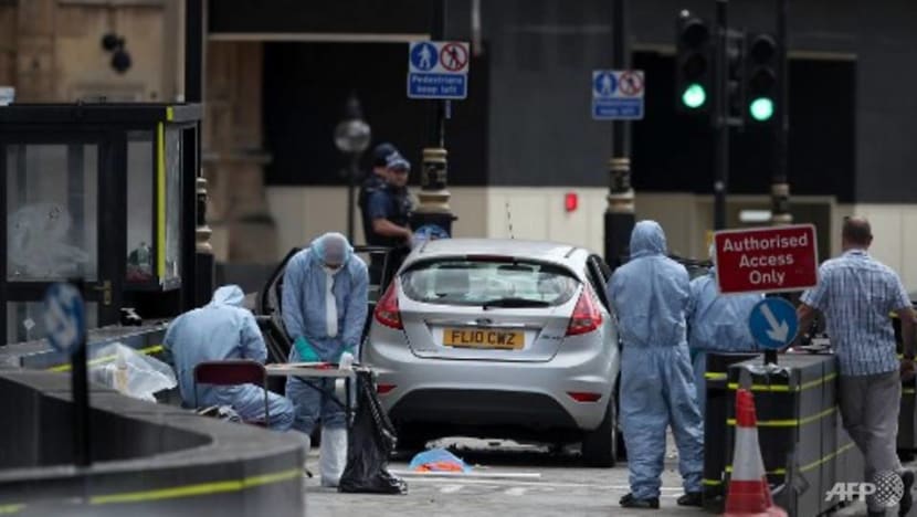 Police probe 'terrorist' car attack outside UK parliament Police probe 'terrorist' car attack outside UK parliament