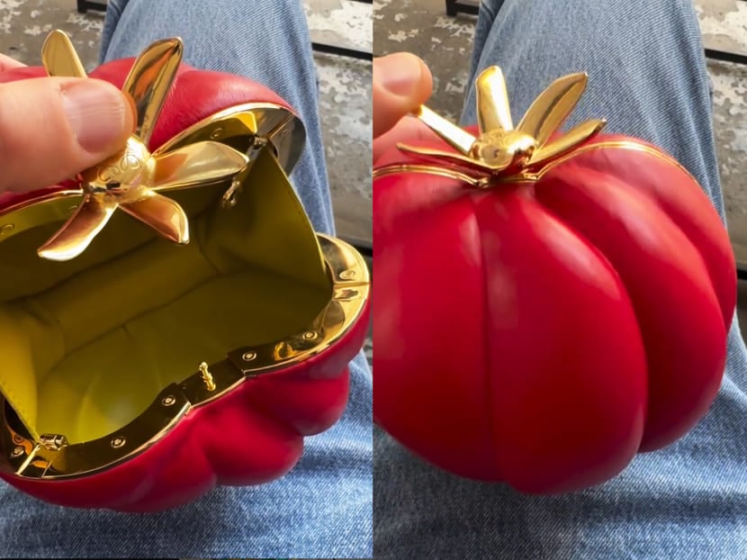 Loewe's Jonathan Anderson turns viral tomato meme into a real clutch Loewe's Jonathan Anderson turns viral tomato meme into a real clutch