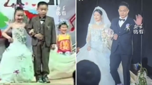 幼儿园时假扮夫妻 中国男女20年后真结婚