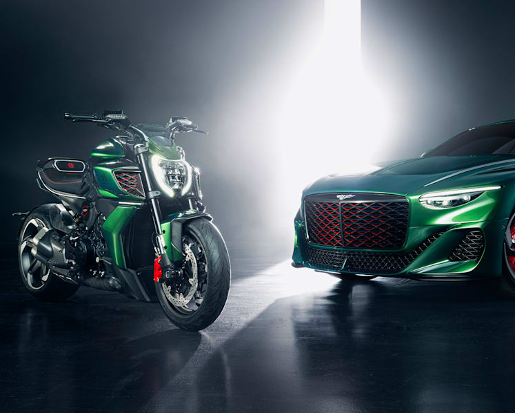 Bentley and Ducati join forces to create the first two-wheeled Bentley in history 