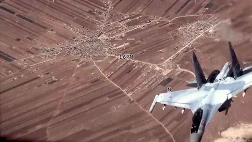 AS dedah video jet pejuang Rusia 'ganggu' dron Amerika Syarikat di Syria