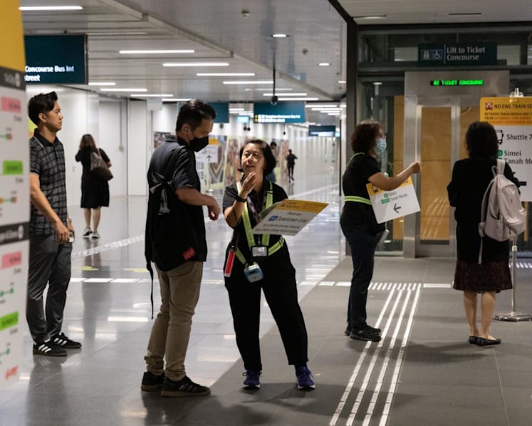 Regular train service between Tanah Merah and Tampines MRT stations to resume on Tuesday