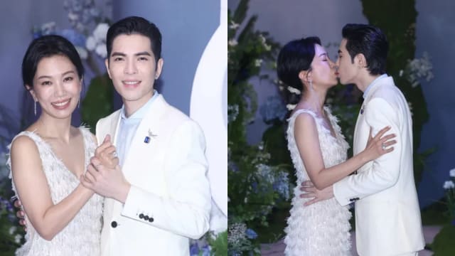 甜吻爱妻羡煞众人　萧敬腾婚礼众星云集