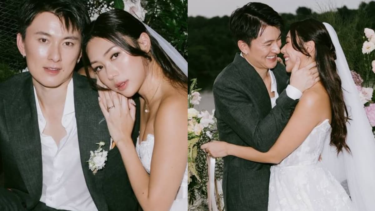 Celebrity couple Edwin Goh and Rachel Wan share Taylor Swift-inspired pre-wedding photos shot in Mandai