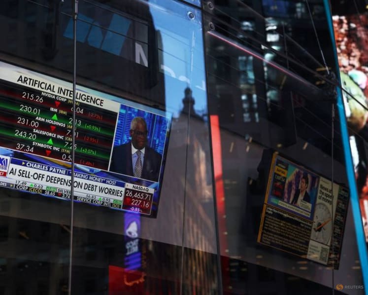 Stocks drop as Meta fans AI worries, Treasuries gain