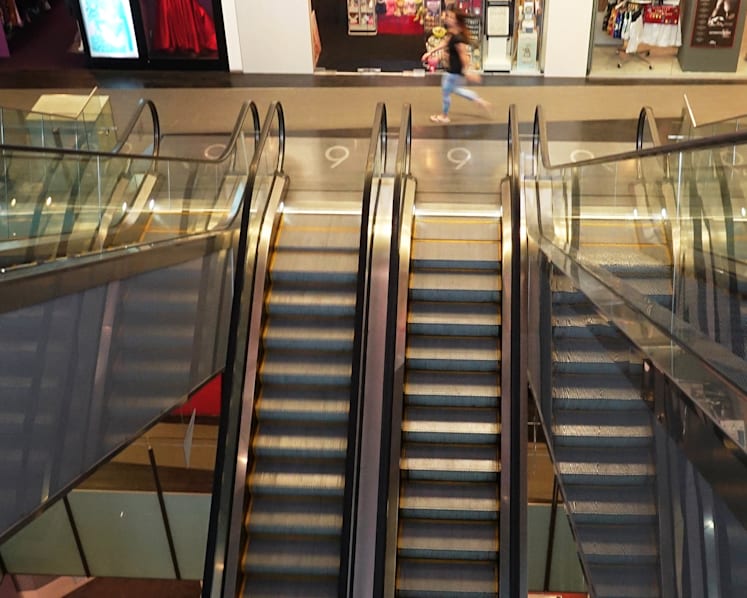 Avoiding the perils of an escalator ride