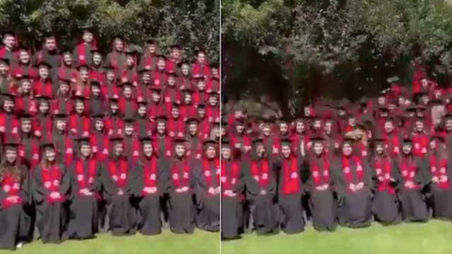 墨西哥大学拍摄毕业照 平台坍塌造成23名学生受伤