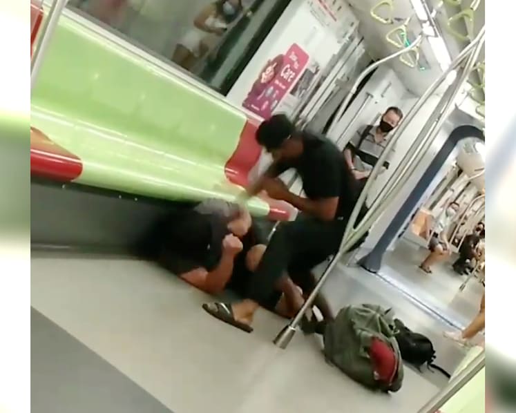 Alleged assault on MRT train: Man, 40, arrested for public nuisance, investigated for voluntarily causing hurt