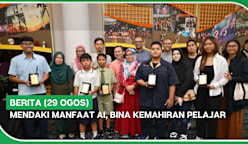 BERITA (29 Ogos) | MENDAKI manfaat AI, bina kemahiran pelajar