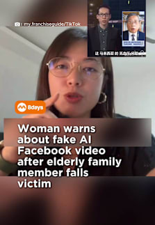 She hopes to raise awareness of such carefully orchestrated schemes.  #8dayssg #8dayssgtrending #AI #schemes #elderly