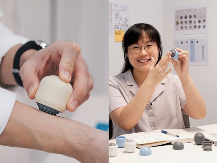 This Singaporean invented a rollerball device to relieve eczema itch without hurting the skin. Here's how to get it This Singaporean invented a rollerball device to relieve eczema itch without hurting the skin. Here's how to get it