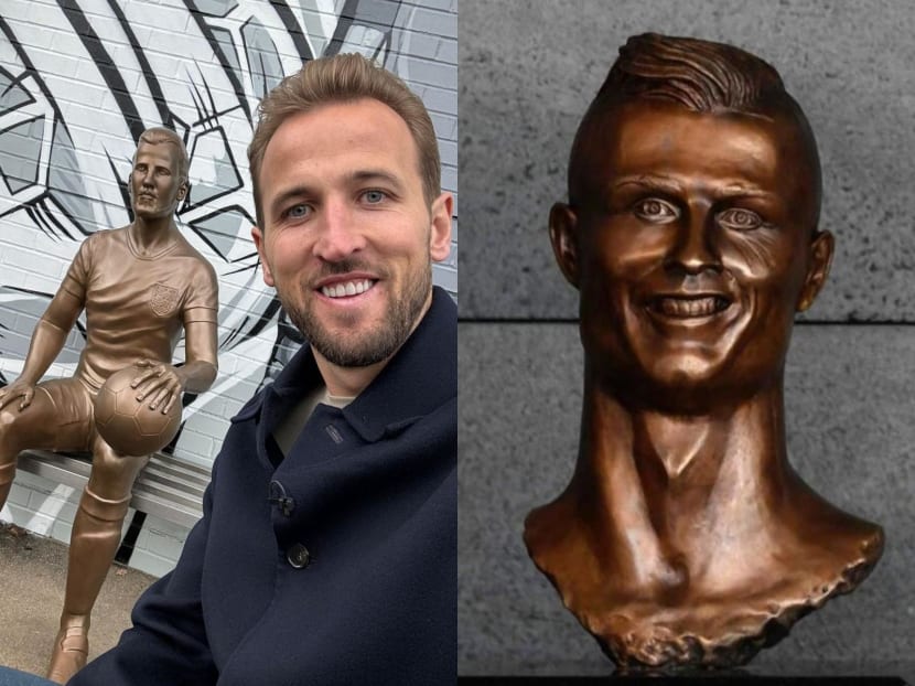 English striker Harry Kane's 'hideous' statue and other sculptures of celebrities that have turned heads
