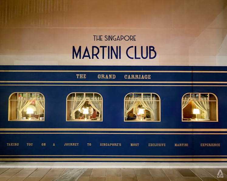 The Singapore Martini Club opens with more than 50 martinis and rail travel glamour