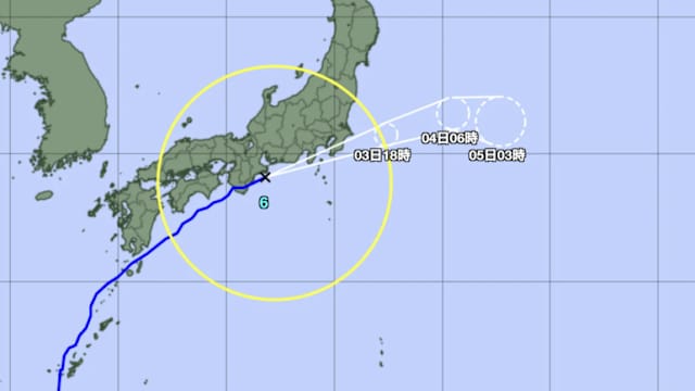 台风蔷薇登陆日本和歌山县 风速高达每小时126公里