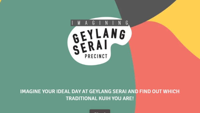 Kuiz 'kuih' ini ajak orang ramai kongsi maklum balas tentang visi Jalur Budaya Geylang Serai