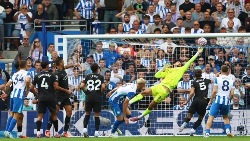 Brighton's Gruda grabs last-gasp winner to sink Man City 2-1 Brighton's Gruda grabs last-gasp winner to sink Man City 2-1