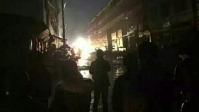 中国湖南门面疑液化气泄漏爆炸 一死五伤