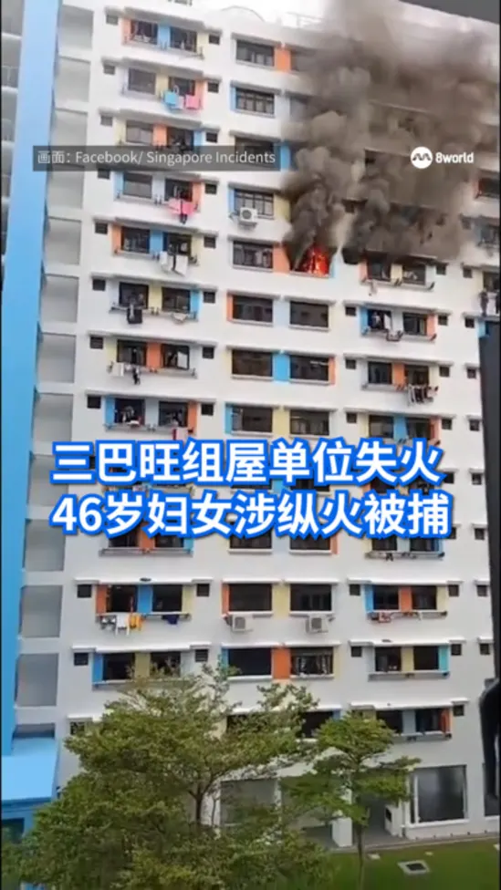 三巴旺组屋单位起火 入院的46岁女子涉纵火恶作剧被捕