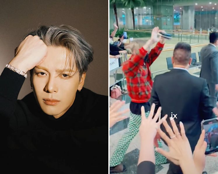 #trending: K-pop star Jackson Wang arrives in Singapore to rapturous welcome