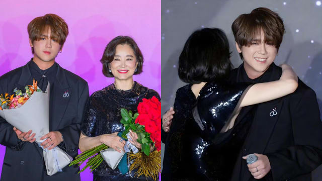 你意想不到的组合：林青霞、姜涛登台合唱，还有爱的抱抱！