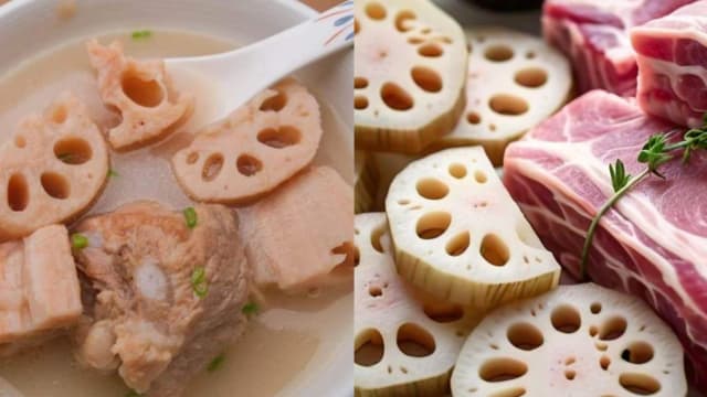 食谱：山药莲藕排骨汤
