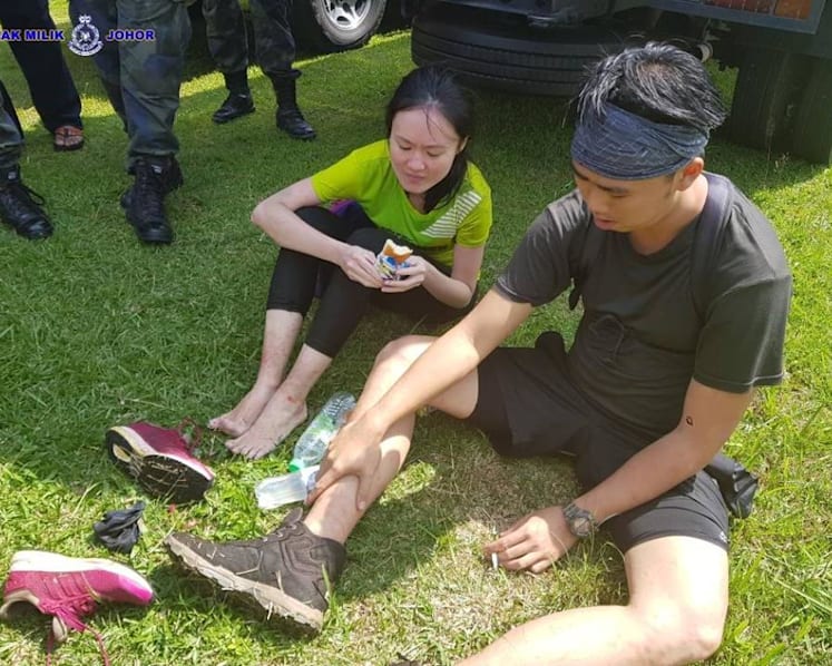 Rescued: 2 S'porean hikers missing for 3 days found at edge of Johor dam