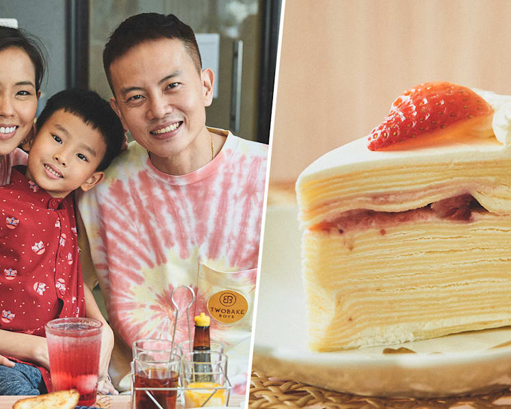SQ Cabin Crew Couple Behind Crepe Cake Biz Two Bake Boys Quit Jobs To Open Cafe In Bugis