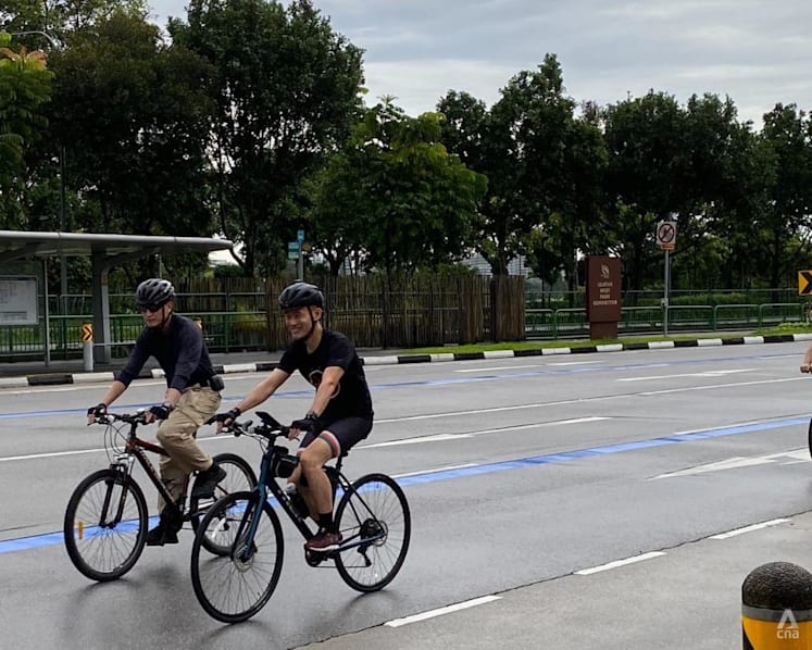 Cyclists get dedicated on-road cycling lane at Seletar under six-month trial 