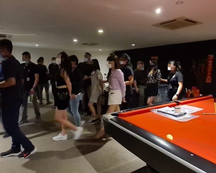 Unlicensed KTV-concept outlets raided; 62 people investigated following police operations
