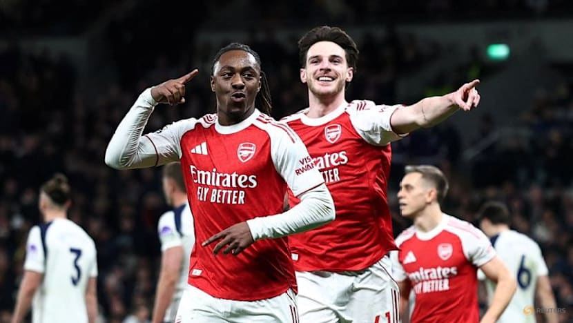 Eze's derby double gets Arsenal title bid back on track