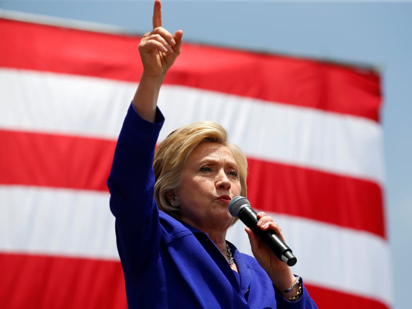 U.S. Democratic presidential candidate Hillary Clinton makes a speech during a campaign stop in Lynwood, California, United States June 6, 2016.  Photo: Reuters