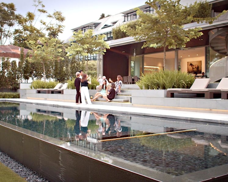 Inside a sprawling residence in Singapore inspired by New York memories
