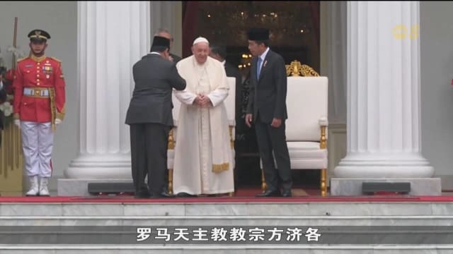 教宗方济各到访印尼 吁打击极端主义极