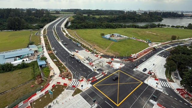 连通榜鹅中路与实里达连路新汽车天正式启用