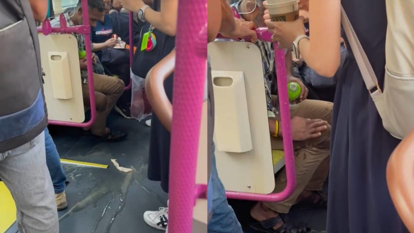 Man On SBS Transit Bus Praised For Reacting Calmly After Woman Spills Starbucks Coffee On Him