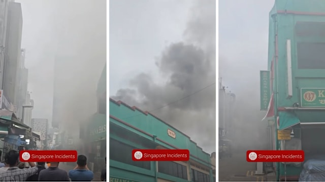 小印度孟加拉餐馆失火 冒出滚滚浓烟引围观