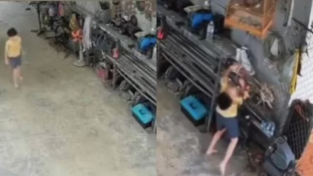 广东男孩伸手摸裸露电线瞬间被“吸住”幸未酿成悲剧