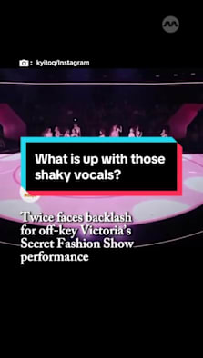 “Omg! Who is singing?? This sounds awful”. #8dayssg #8dayssgasianent #TWICE #victoriassecret #victoriassecretfashionshow 