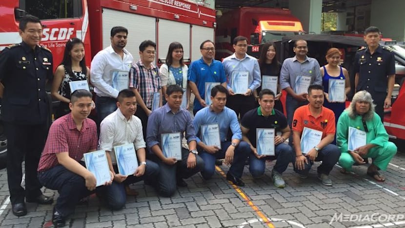 16 honoured for rescuing man pinned under trailer truck