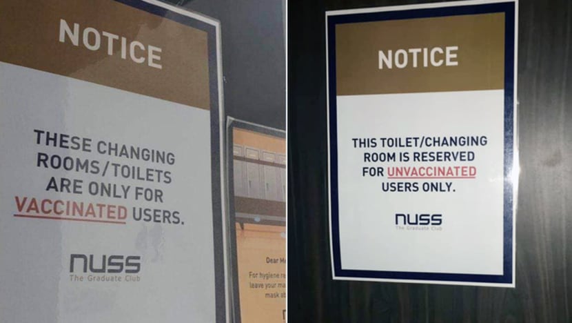 NUSS scraps segregated changing rooms for vaccinated and unvaccinated persons