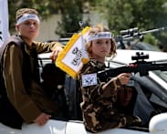 Taliban government supporters dance, take selfies in Kabul celebrations