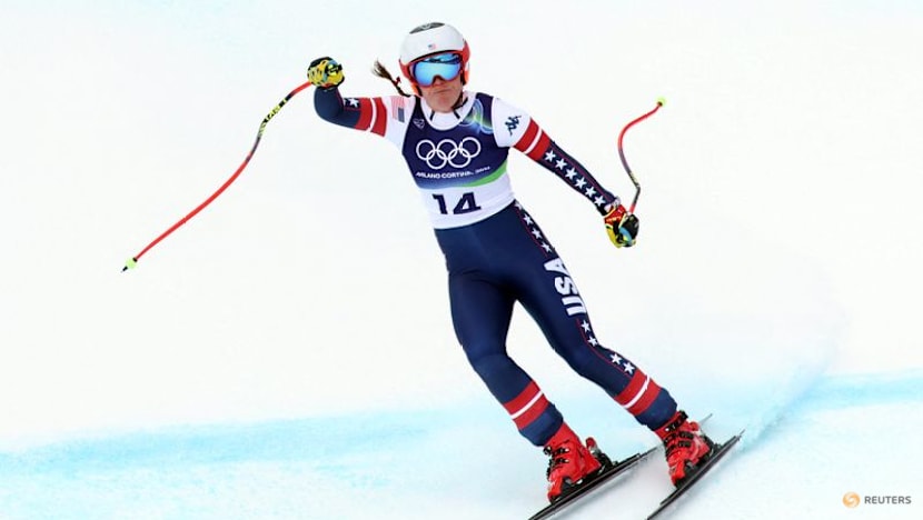 Alpine skiing-Johnson on course for golden 'double double' in team combined