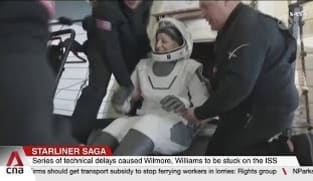 Stranded NASA astronauts return to Earth